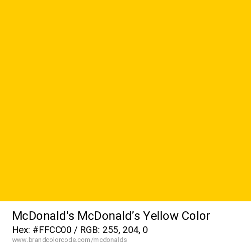 McDonald’s's McDonald’s Yellow color solid image preview