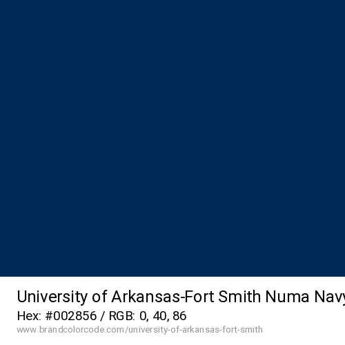 University of Arkansas–Fort Smith's Numa Navy color solid image preview