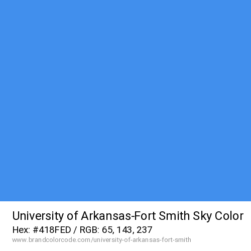 University of Arkansas–Fort Smith's Sky color solid image preview