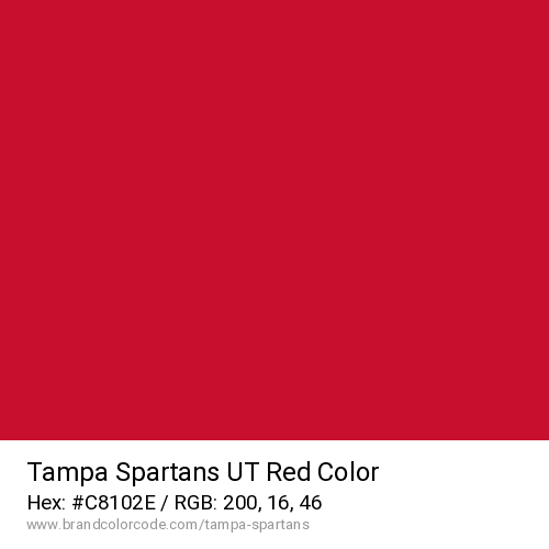 Tampa Spartans's UT Red color solid image preview