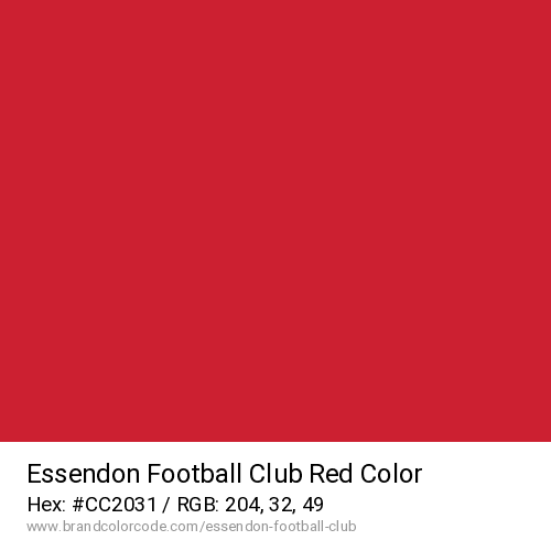 Essendon Football Club's Red color solid image preview