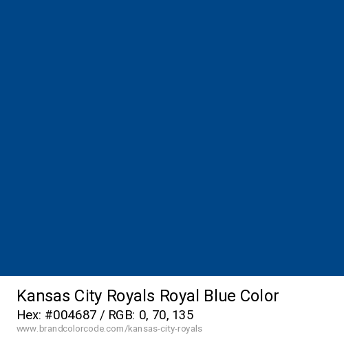 Kansas City Royals's Royal Blue color solid image preview