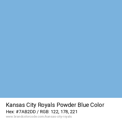 Kansas City Royals's Powder Blue color solid image preview