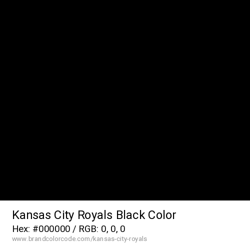 Kansas City Royals's Black color solid image preview