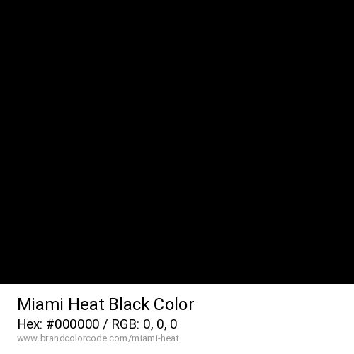 Miami Heat's Black color solid image preview