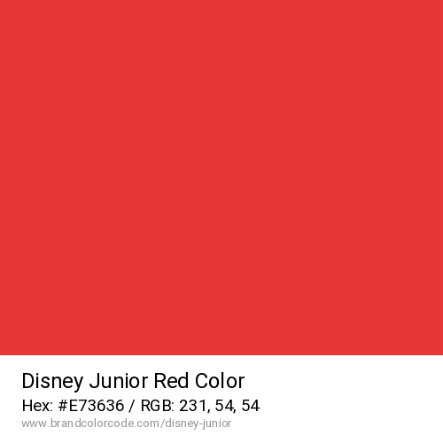 Disney Junior's Red color solid image preview