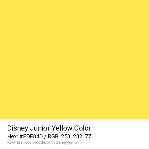 Disney Junior's Yellow color solid image preview