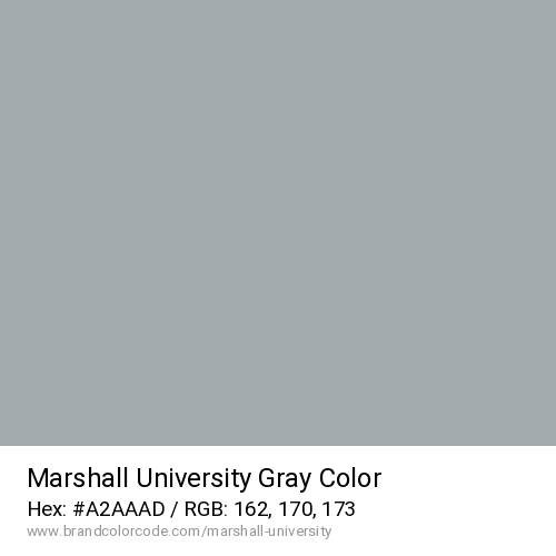 Marshall University's Gray color solid image preview