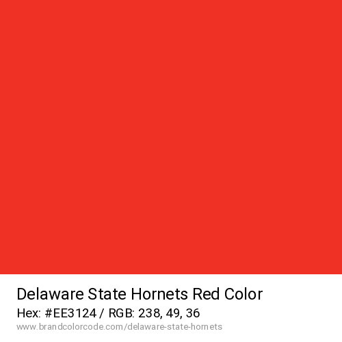 Delaware State Hornets's Red color solid image preview