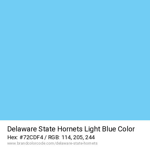Delaware State Hornets's Light Blue color solid image preview