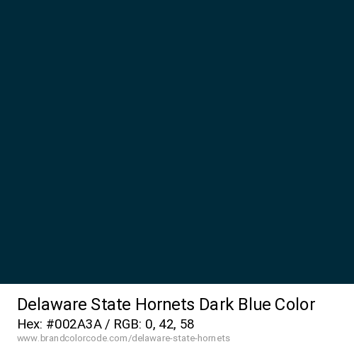 Delaware State Hornets's Dark Blue color solid image preview