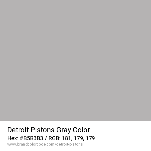 Detroit Pistons's Gray color solid image preview