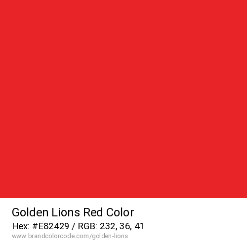 Golden Lions's Red color solid image preview