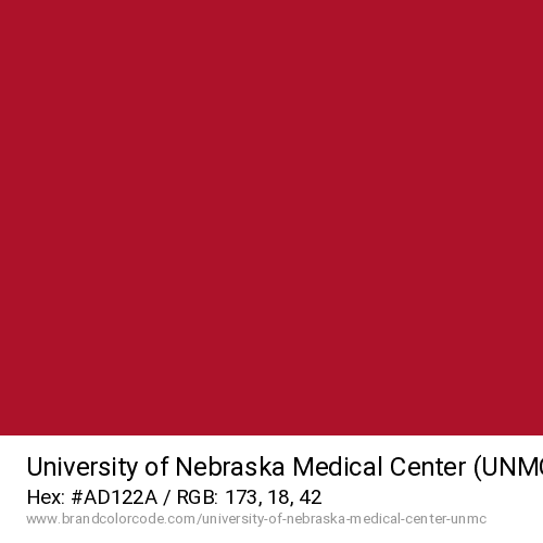 University of Nebraska Medical Center (UNMC)'s UNMC Red color solid image preview