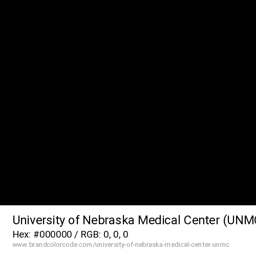 University of Nebraska Medical Center (UNMC)'s Black color solid image preview