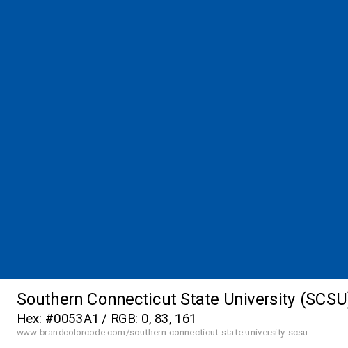 Southern Connecticut State University (SCSU)'s Reflex Blue color solid image preview