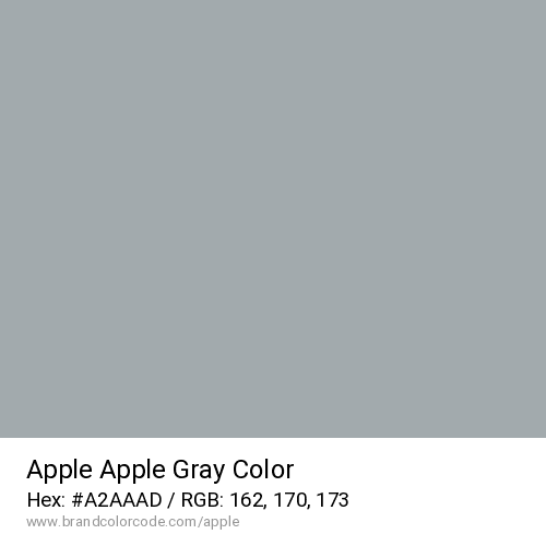 Apple's Apple Gray color solid image preview