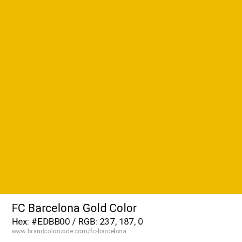 FC Barcelona's Gold color solid image preview