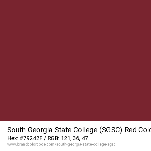 South Georgia State College (SGSC)'s Red color solid image preview