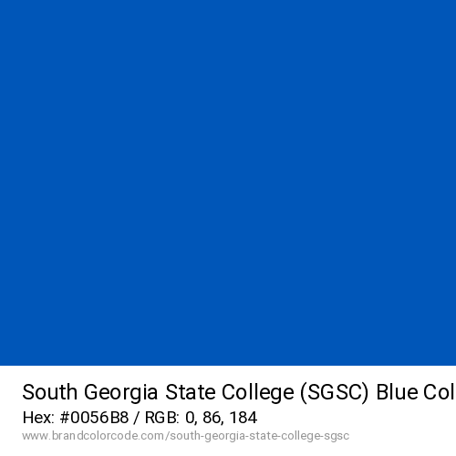 South Georgia State College (SGSC)'s Blue color solid image preview