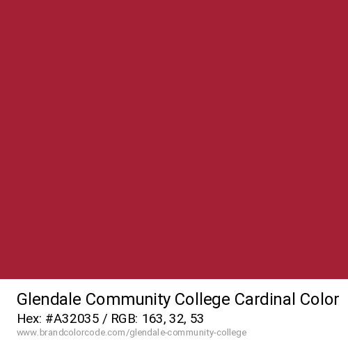 Glendale Community College's Cardinal color solid image preview
