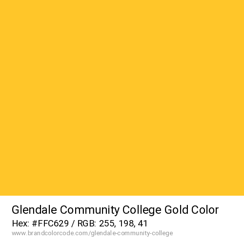 Glendale Community College's Gold color solid image preview