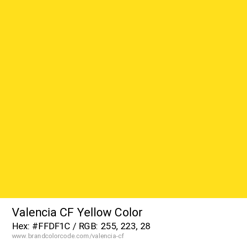 Valencia CF's Yellow color solid image preview