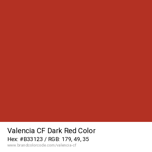 Valencia CF's Dark Red color solid image preview