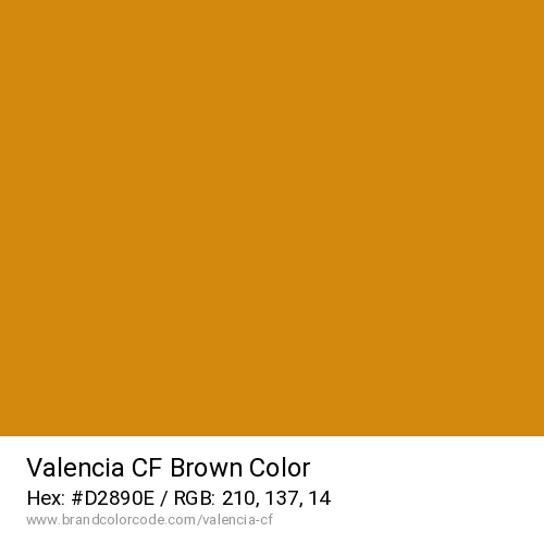 Valencia CF's Brown color solid image preview