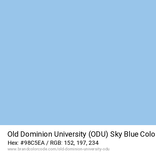 Old Dominion University (ODU)'s Sky Blue color solid image preview