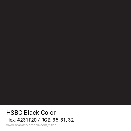 HSBC's Black color solid image preview