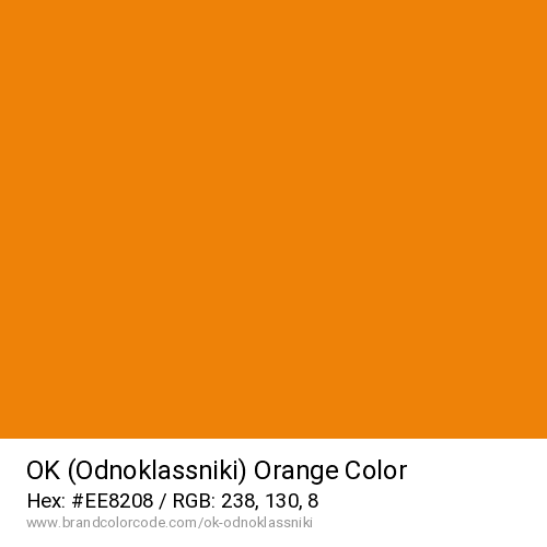OK (Odnoklassniki)'s Orange color solid image preview