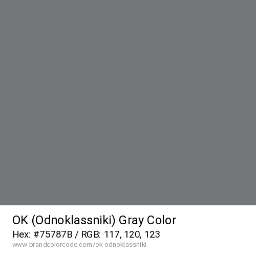 OK (Odnoklassniki)'s Gray color solid image preview