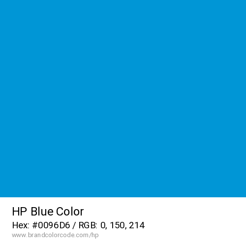 HP's Blue color solid image preview
