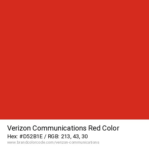 Verizon Communications's Red color solid image preview