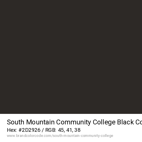 South Mountain Community College's Black color solid image preview