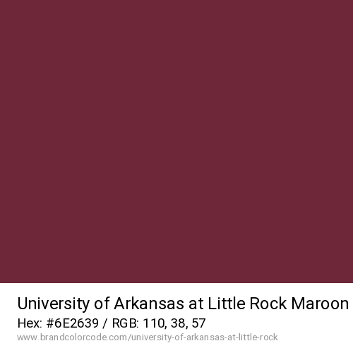 University of Arkansas at Little Rock's Maroon color solid image preview