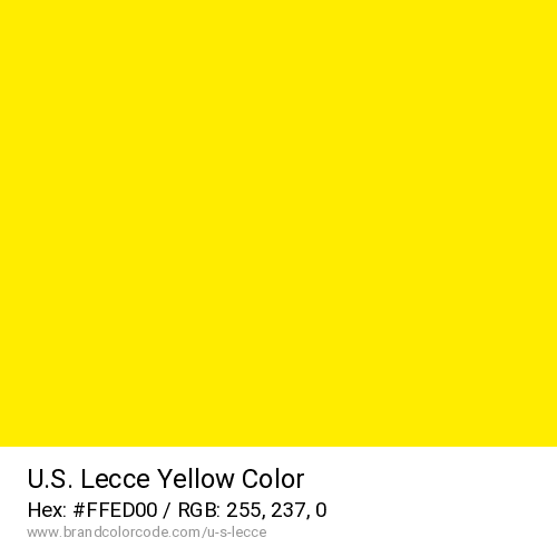 U.S. Lecce's Yellow color solid image preview