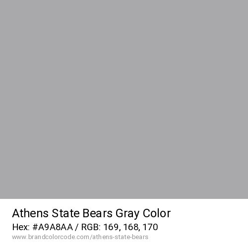 Athens State Bears's Gray color solid image preview