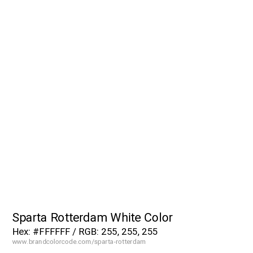 Sparta Rotterdam's White color solid image preview