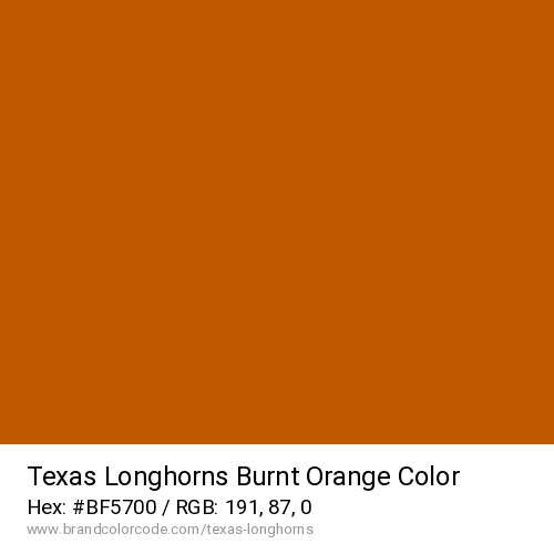 Texas Longhorns's Burnt Orange color solid image preview