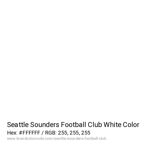 Seattle Sounders Football Club's White color solid image preview