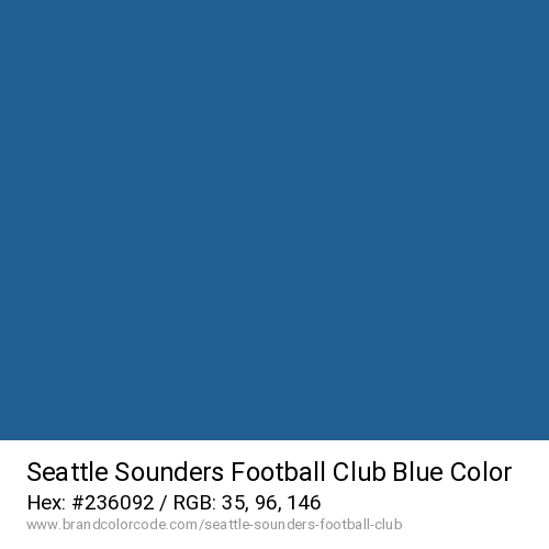 Seattle Sounders Football Club's Blue color solid image preview