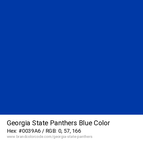 Georgia State Panthers's Blue color solid image preview
