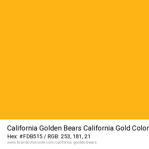 California Golden Bears's California Gold color solid image preview