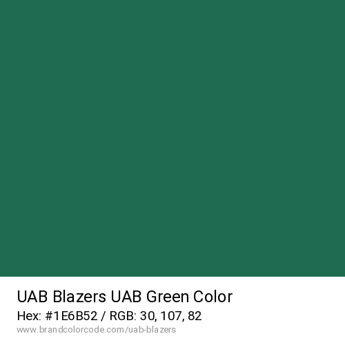 UAB Blazers's UAB Green color solid image preview