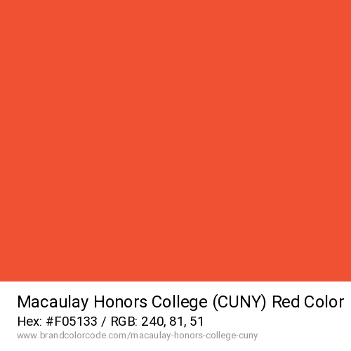 Macaulay Honors College (CUNY)'s Red color solid image preview