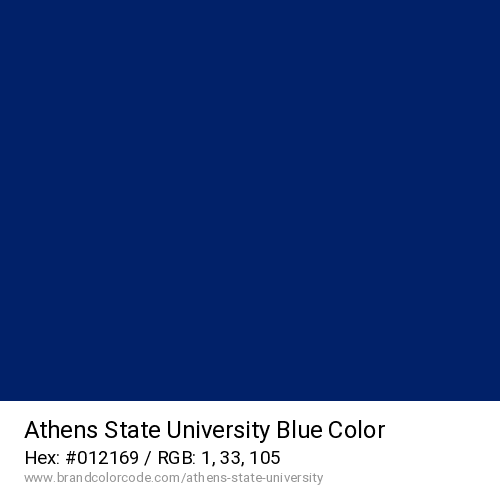 Athens State University's Blue color solid image preview