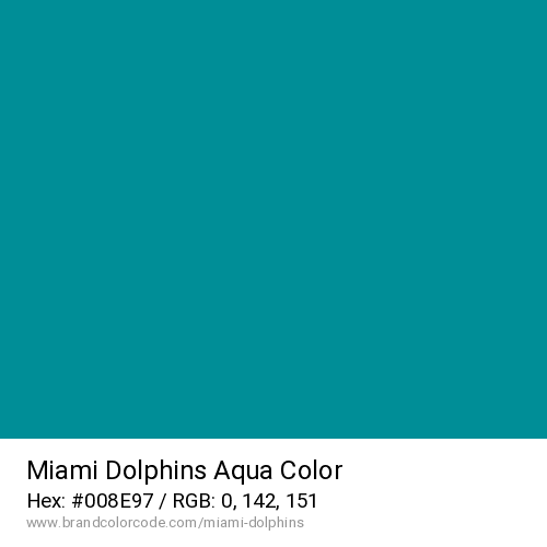 Miami Dolphins's Aqua color solid image preview