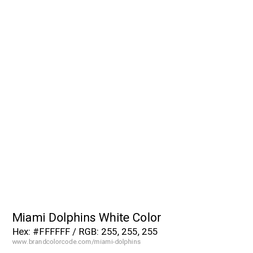 Miami Dolphins's White color solid image preview